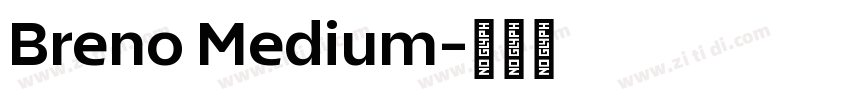 Breno Medium字体转换